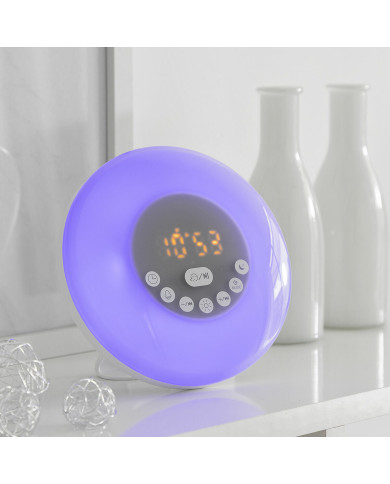 Rechargeable Sunrise Alarm Clock with Speaker Sunrilk InnovaGoods