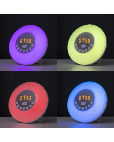 Rechargeable Sunrise Alarm Clock with Speaker Sunrilk InnovaGoods