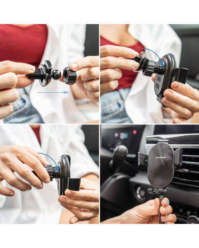 Wireless Fast Charging Phone Holder for Cars Chakar InnovaGoods