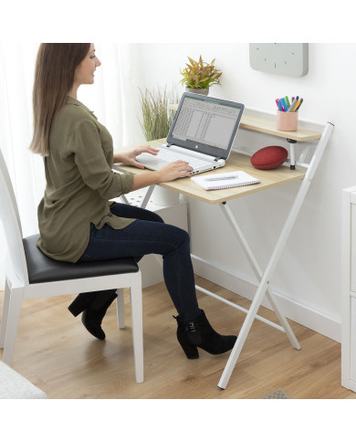 Folding Desk with Shelf Tablezy InnovaGoods