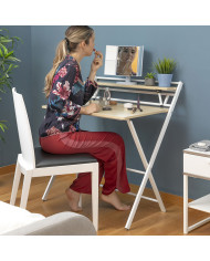 Folding Desk with Shelf Tablezy InnovaGoods