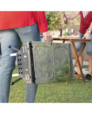 Stainless Steel Foldable Charcoal BBQ ExelQ InnovaGoods