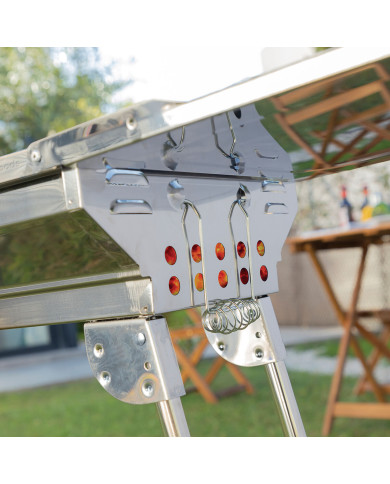 Stainless Steel Foldable Charcoal BBQ ExelQ InnovaGoods