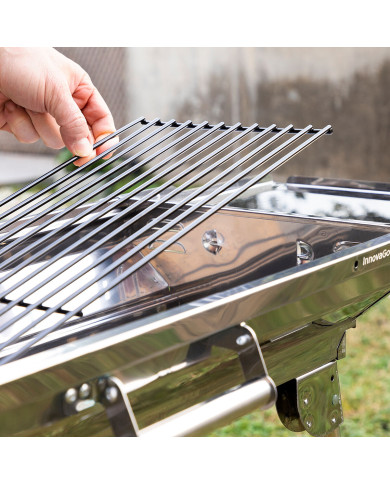 Stainless Steel Foldable Charcoal BBQ ExelQ InnovaGoods