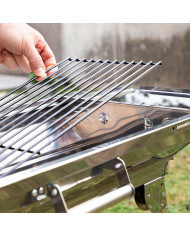 Stainless Steel Foldable Charcoal BBQ ExelQ InnovaGoods