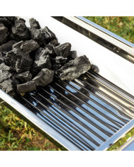 Stainless Steel Foldable Charcoal BBQ ExelQ InnovaGoods