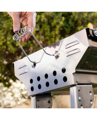 Stainless Steel Foldable Charcoal BBQ ExelQ InnovaGoods