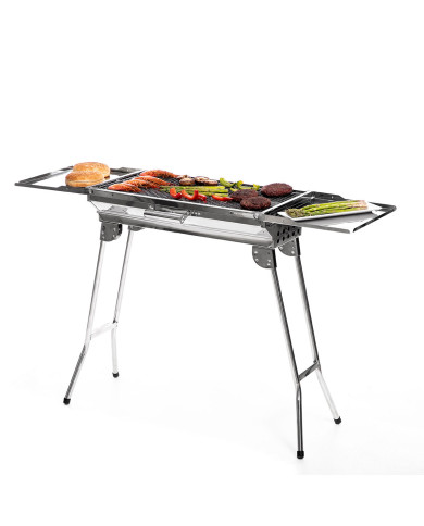 Stainless Steel Foldable Charcoal BBQ ExelQ InnovaGoods