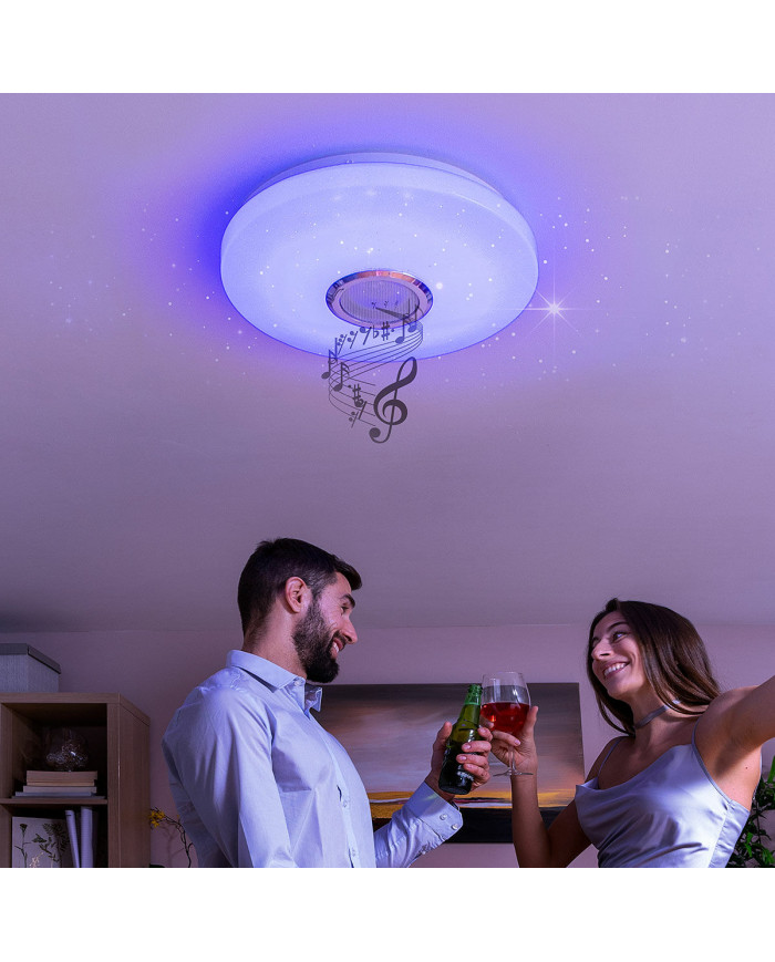 LED Ceiling Light with Speaker Lumavox InnovaGoods