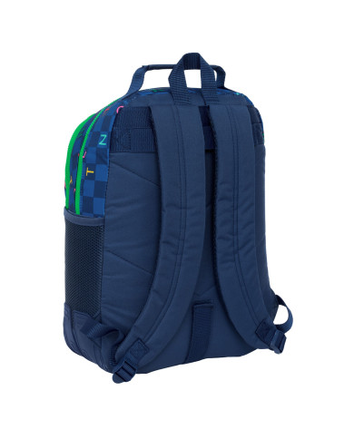 School Bag Benetton Damero Navy Blue 32 x 42 x 15 cm