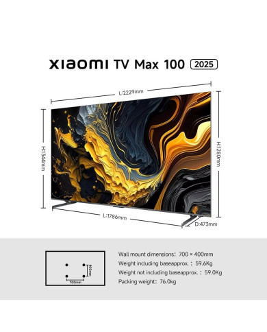 Smart TV Xiaomi ELA5692EU 4K Ultra HD 100" LED HDR QLED (Refurbished A)