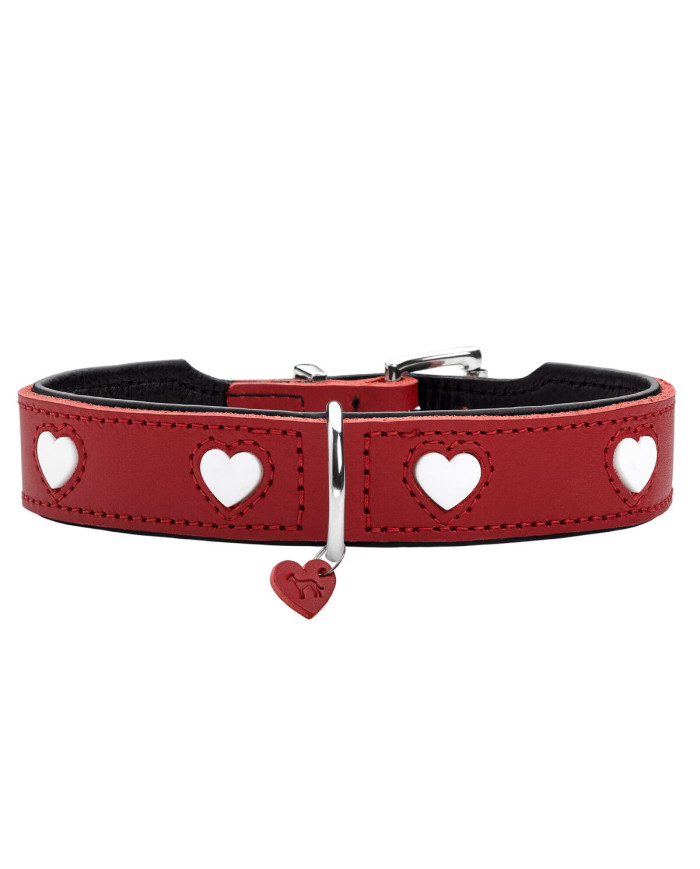Dog collar Hunter Love Red XS 24-28 cm