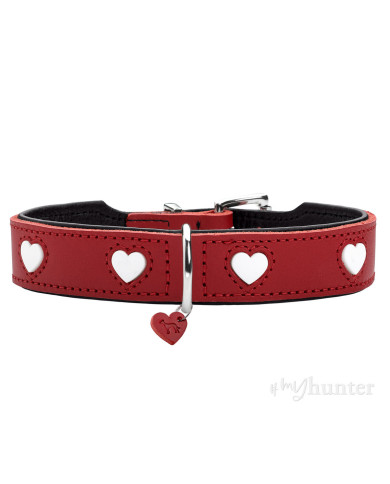 Dog collar Hunter Love Red XS 24-28 cm