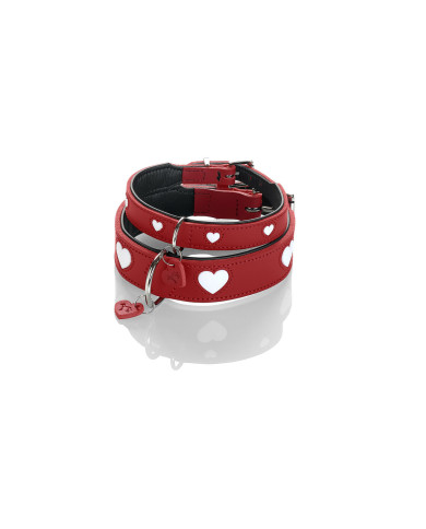 Dog collar Hunter Love Red XS 24-28 cm