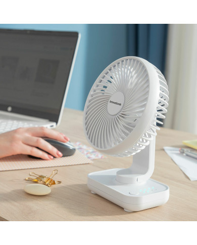 Rechargeable Desk Fan Fanrec InnovaGoods Ø5,4'' 3600 mAh / 13,3 W
