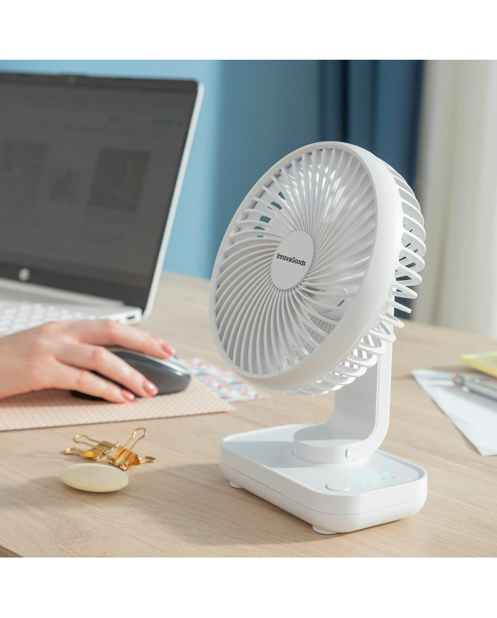 Rechargeable Desk Fan Fanrec InnovaGoods Ø5,4'' 3600 mAh / 13,3 W