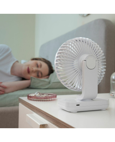Rechargeable Desk Fan Fanrec InnovaGoods Ø5,4'' 3600 mAh / 13,3 W