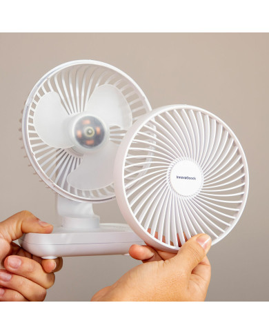 Rechargeable Desk Fan Fanrec InnovaGoods Ø5,4'' 3600 mAh / 13,3 W