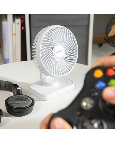 Rechargeable Desk Fan Fanrec InnovaGoods Ø5,4'' 3600 mAh / 13,3 W