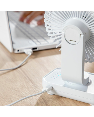 Rechargeable Desk Fan Fanrec InnovaGoods Ø5,4'' 3600 mAh / 13,3 W