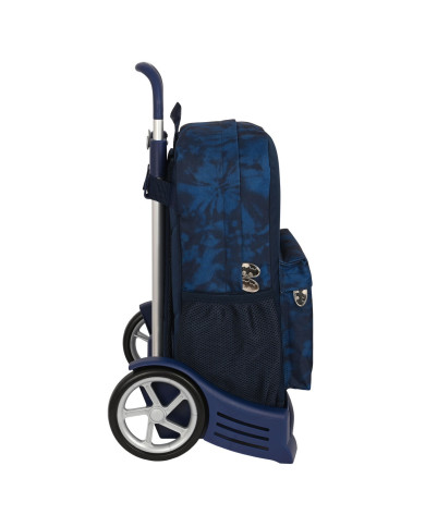 School Rucksack with Wheels Batman Legendary Navy Blue 32 x 43 x 14 cm