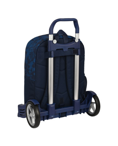 School Rucksack with Wheels Batman Legendary Navy Blue 32 x 43 x 14 cm