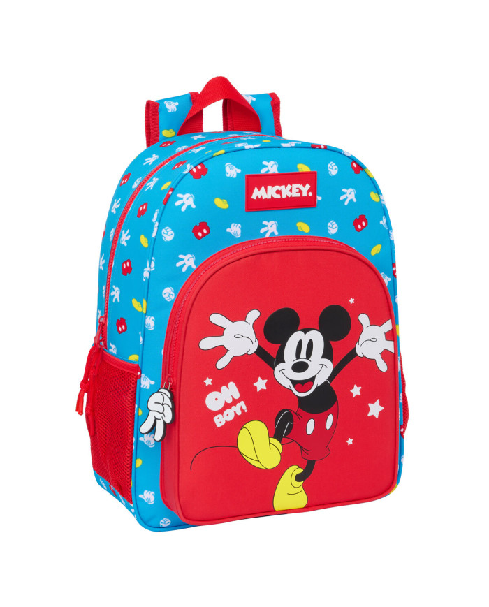 School Bag Mickey Mouse Clubhouse Fantastic Blue Red 33 x 42 x 14 cm