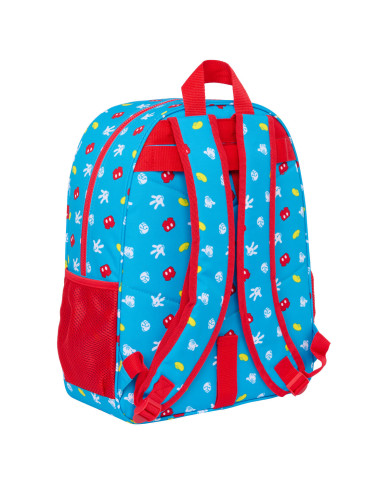 School Bag Mickey Mouse Clubhouse Fantastic Blue Red 33 x 42 x 14 cm