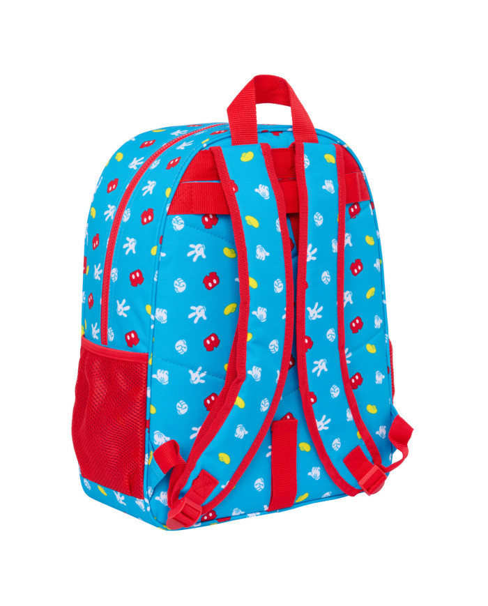 School Bag Mickey Mouse Clubhouse Fantastic Blue Red 33 x 42 x 14 cm