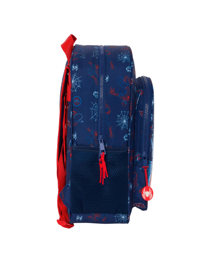 School Bag Spider-Man Neon Navy Blue 32 X 38 X 12 cm