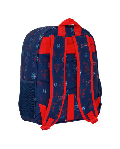 School Bag Spider-Man Neon Navy Blue 32 X 38 X 12 cm