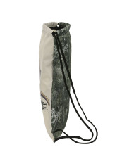 Backpack with Strings Jurassic World Warning Grey 35 x 40 x 1 cm