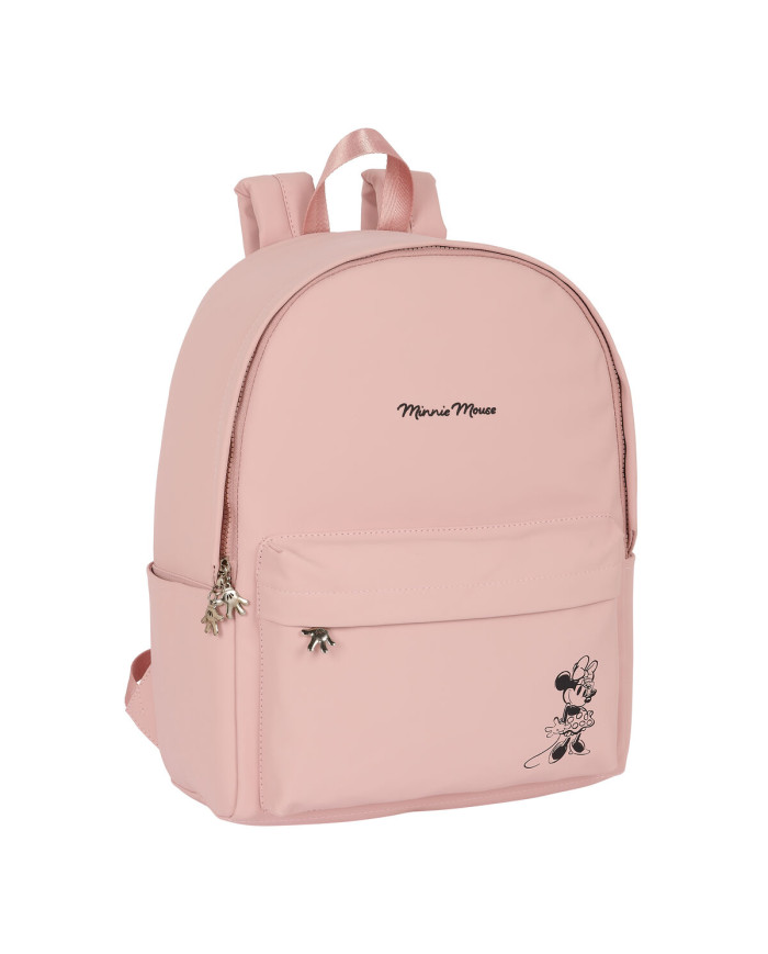 Laptop Backpack Minnie Mouse Teen Misty Pink 31 x 40 x 16 cm