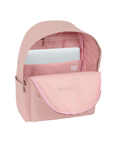 Laptop Backpack Minnie Mouse Teen Misty Pink 31 x 40 x 16 cm