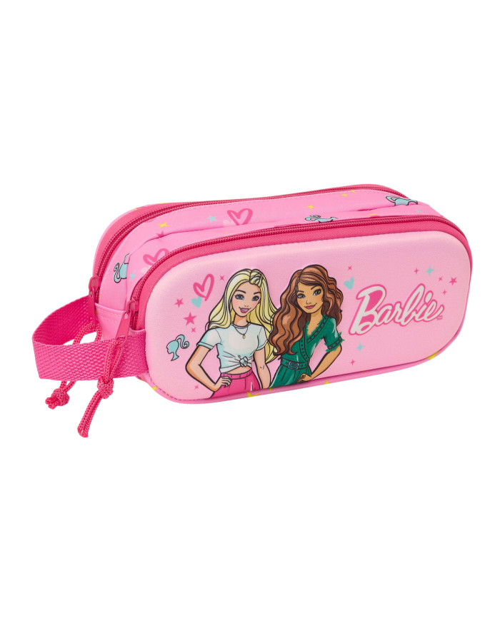 Double Carry-all Barbie Pink Fuchsia 21 x 8 x 6 cm 3D