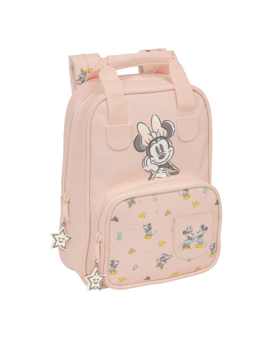 School Bag Minnie Mouse Baby Pink 20 x 28 x 8 cm