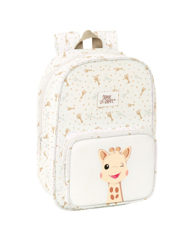 School Bag Sophie la Girafe Beige 20 x 28 x 8 cm