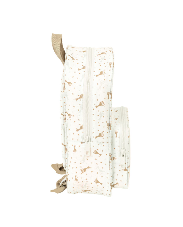 School Bag Sophie la Girafe Beige 20 x 28 x 8 cm