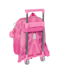 School Rucksack with Wheels Minnie Mouse Loving Pink 28 x 34 x 10 cm