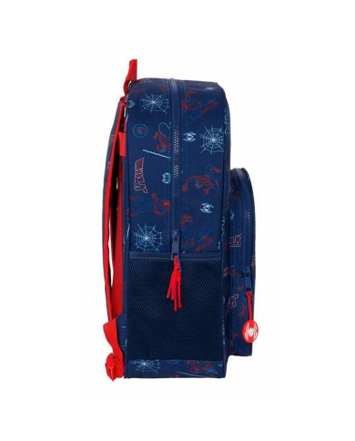 School Bag Spider-Man Neon Navy Blue 33 x 42 x 14 cm