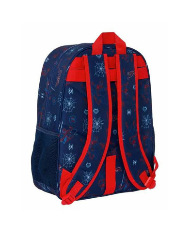 School Bag Spider-Man Neon Navy Blue 33 x 42 x 14 cm
