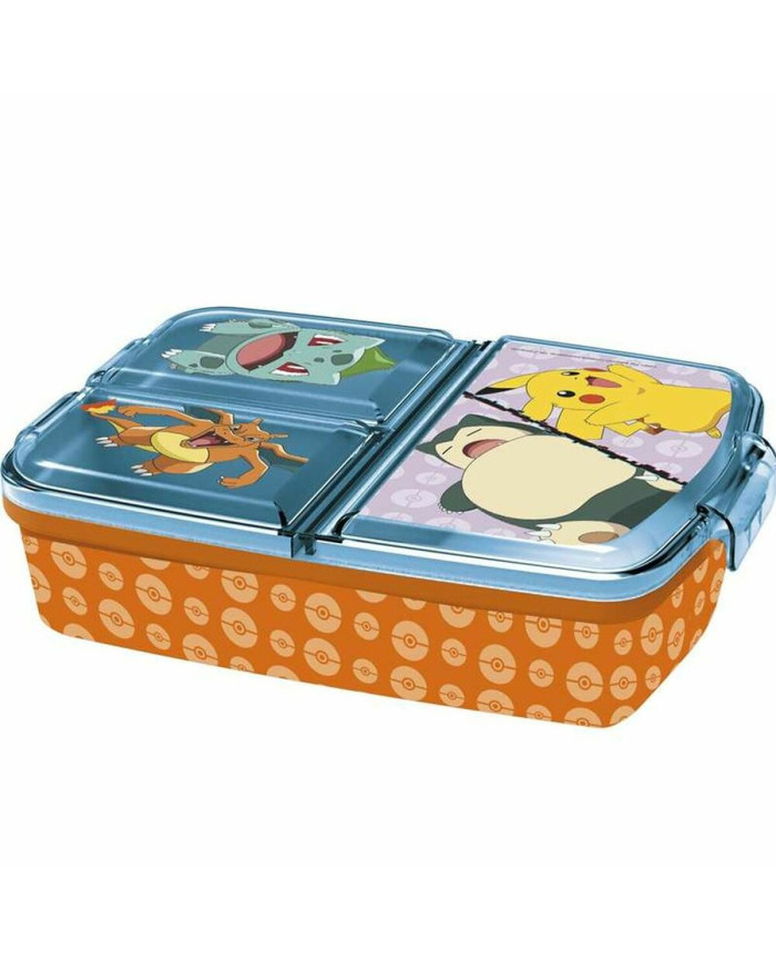 Compartment Lunchbox Pokémon Multicolour 16 x 6 x 12,5 cm