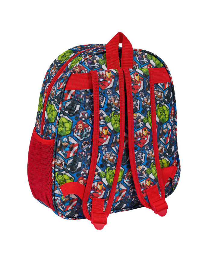 School Bag The Avengers Black Red 27 x 33 x 10 cm