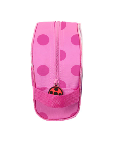 School Toilet Bag Lady Bug Fuchsia 26 x 16 x 9 cm