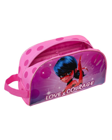 School Toilet Bag Lady Bug Fuchsia 26 x 16 x 9 cm