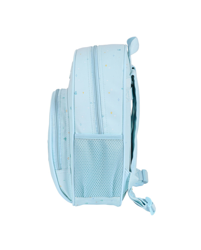 School Bag Mickey Mouse Clubhouse Baby Light Blue 28 x 34 x 10 cm