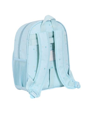 School Bag Mickey Mouse Clubhouse Baby Light Blue 28 x 34 x 10 cm