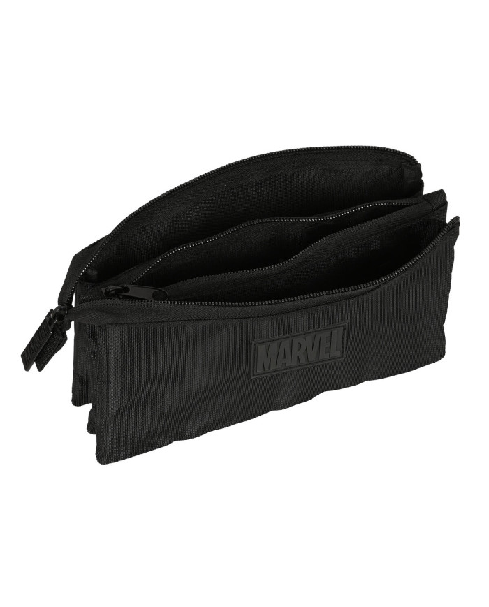 Triple Carry-all Capitán América Black (22 x 12 x 3 cm)