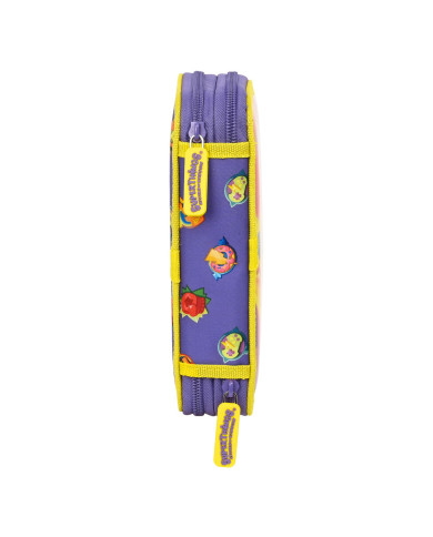 Double Pencil Case SuperThings Guardians of Kazoom Yellow Purple (28 Pieces)