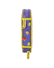 Double Pencil Case SuperThings Guardians of Kazoom Yellow Purple (28 Pieces)